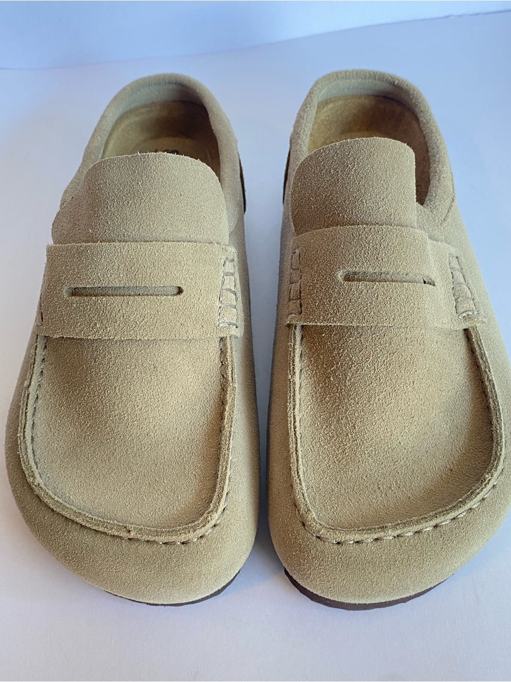 Steve Madden Wyatt Taupe Suede Mule Loafers Men’s 8 Women’s 9.5/10 NWOT
